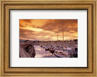 Boats at Sunset, Comox Harbor, British Columbia Fine Art Print