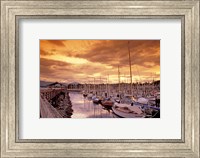 Boats at Sunset, Comox Harbor, British Columbia Fine Art Print