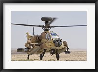 An AH-64D Saraf attack helicopter of the Israeli Air Force Fine Art Print