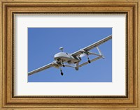An IAI Heron unmanned aerial vehicle in flight over Israel Fine Art Print