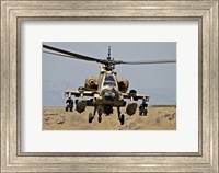 AH-64A Peten attack helicopter Fine Art Print