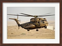 A CH-53 Yasur 2000 of the Israeli Air Force in a rescue demonstration Fine Art Print