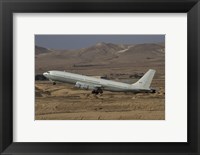 A Boeing 707 Re'em of the Israeli Air Force over Israel Fine Art Print