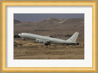 A Boeing 707 Re'em of the Israeli Air Force over Israel Fine Art Print