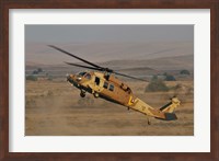 An UH-60L Yanshuf helicopter of the Israeli Air Force Fine Art Print