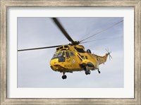 A Westland WS-61 Sea King helicopter of the Royal Air Force Fine Art Print