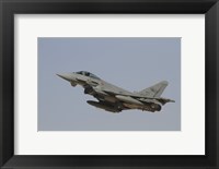 A Eurofighter Typhoon of the Italian Air Force taking off Fine Art Print