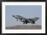 A Panavia Tornado of the Italian Air Force taking off Fine Art Print