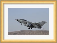 A Panavia Tornado of the Italian Air Force taking off Fine Art Print