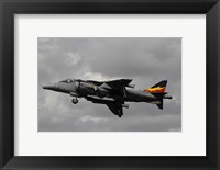 A Hawker Harrier V/STOL aircraft of the Royal Air Force Fine Art Print