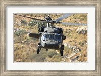 A UH-60L Yanshuf helicopter of the Israeli Air Force Fine Art Print