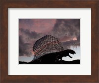 Dimetrodon limbatus, a prehistoric animal Fine Art Print