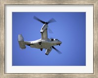 An Osprey tiltrotor aircraft in flight Fine Art Print