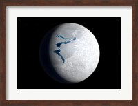 View of Earth 650 million years ago during the Marinoan glaciation Fine Art Print