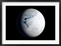 View of Earth 650 million years ago during the Marinoan glaciation Fine Art Print