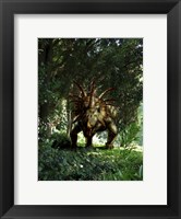 Styracosaurus in a forest Fine Art Print