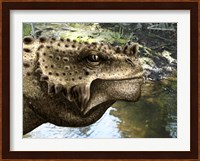 Close-up of the head of a Scutosaurus tuberculatus Fine Art Print