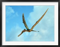 Zhenyuanopterus, a genus of pterosaur from the Cretaceous Period Fine Art Print
