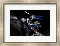 Explorers in space suits exit an Asteroid Lander Fine Art Print