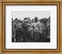 General Dwight D Eisenhower with Soldiers of the 101st Airborne Division Fine Art Print