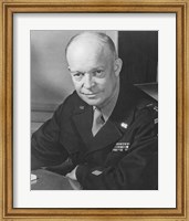 WWII Photo of General Dwight D Eisenhower Fine Art Print