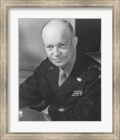 WWII Photo of General Dwight D Eisenhower Fine Art Print