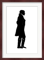 Silhouette of President Thomas Jefferson Fine Art Print