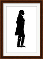 Silhouette of President Thomas Jefferson Fine Art Print