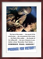 Produce for Victory - Remember Pearl Harbor Fine Art Print
