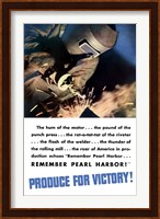 Produce for Victory - Remember Pearl Harbor Fine Art Print