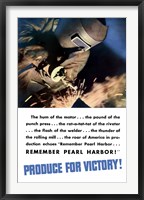 Produce for Victory - Remember Pearl Harbor Fine Art Print