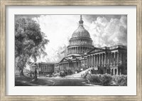 US Capitol Building (digitally restored) Fine Art Print