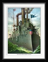 Admiral George Dewey standing on His Flagship Fine Art Print