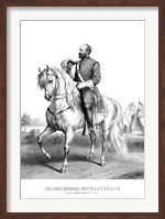 President James Garfield on Horseback Fine Art Print