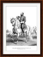 President James Garfield on Horseback Fine Art Print