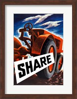 Share (tractor) Fine Art Print