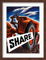 Share (tractor) Fine Art Print