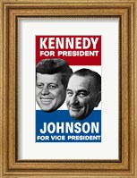 1960 Democratic Nominees, Kennedy & Johnson Fine Art Print