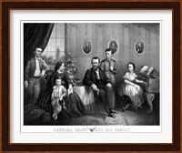 General Ulysses S Grant and His Family Fine Art Print