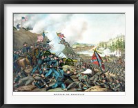 Battle of Franklin (vintage Civil War) Framed Print