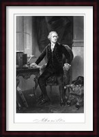 Alexander Hamilton Sitting at His Desk Fine Art Print