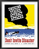 Smoking Stacks Attract Attacks Fine Art Print
