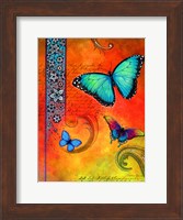 Fluorescent Aqua Butterfly Fine Art Print
