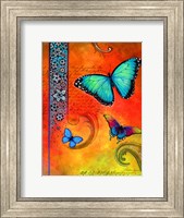 Fluorescent Aqua Butterfly Fine Art Print