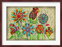 Mosaic Flowers-Festival Fine Art Print