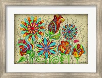Mosaic Flowers-Festival Fine Art Print