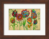 Mosaic Flowers-Spring Fine Art Print