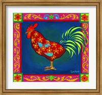 Mosaic Rooster Fine Art Print