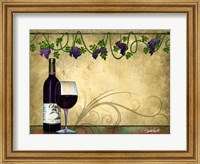 Wine II With Vines Fine Art Print