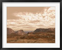 Artist's Concept from Atop Olympus Mons on the Planet Mars Fine Art Print